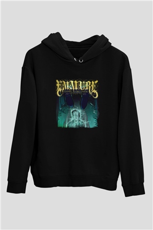 Emmure Baskılı Unisex Siyah Hoodie