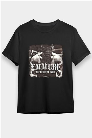 Emmure Baskılı Unisex Siyah Tişört