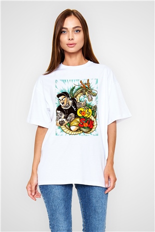 Emmure Beyaz Unisex Oversize Tişört T-Shirt