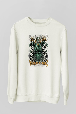 Emmure Beyaz Unisex Sweatshirt
