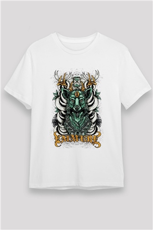 Emmure Beyaz Unisex Tişört T-Shirt - TişörtFabrikası