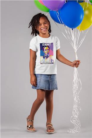 Emmy Noether Baskılı Unisex Beyaz Çocuk Tişörtü - Tshirt