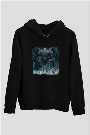 Emperor Baskılı Unisex Siyah Hoodie