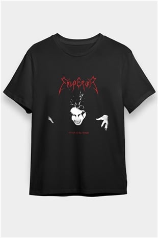 Emperor Baskılı Unisex Siyah Tişört