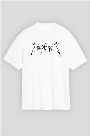 Emperor Beyaz Unisex Oversize Tişört T-Shirt