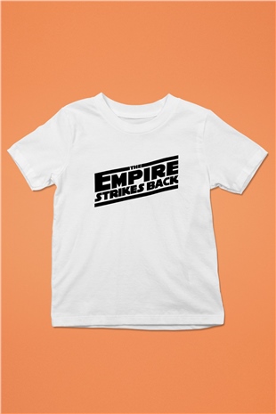 Empire Strikes Back Baskılı Beyaz Unisex Çocuk Tişört