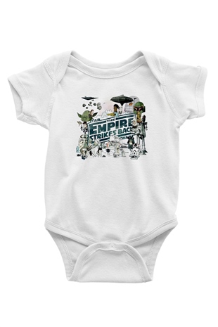 Empire Strikes Back Beyaz Bebek Body - Zıbın
