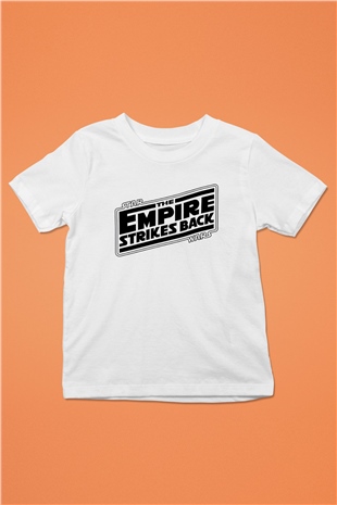 Empire Strikes Back Beyaz Unisex  Çocuk Tişört