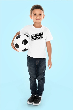 Empire Strikes Back Beyaz Unisex  Çocuk Tişört