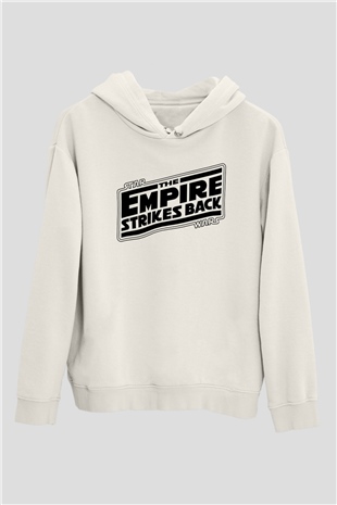 Empire Strikes Back Beyaz Unisex Hoodie