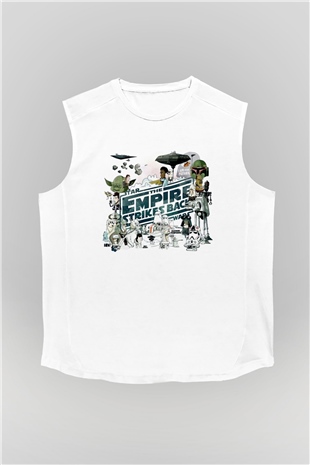Empire Strikes Back Beyaz Unisex  Kolsuz Tişört