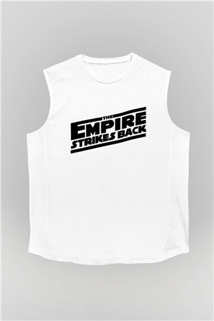 Empire Strikes Back Beyaz Unisex Kolsuz Tişört