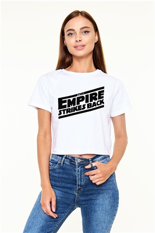 Empire Strikes Back Beyaz Unisex Oversize Tişört