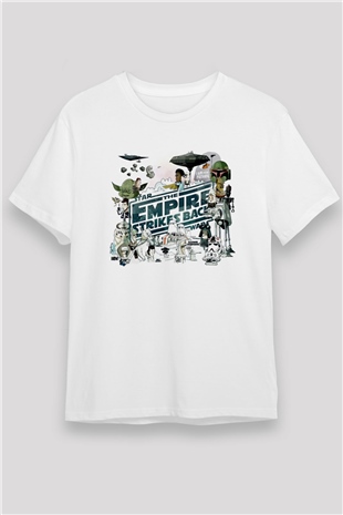 Empire Strikes Back Beyaz Unisex Tişört