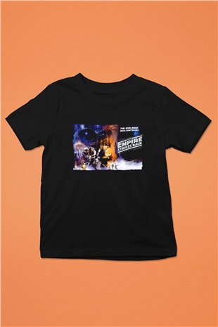 Empire Strikes Back Siyah Unisex  Çocuk Tişört