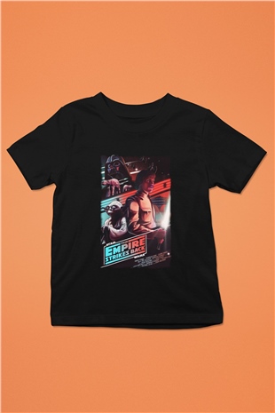 Empire Strikes Back Siyah Unisex  Çocuk Tişört
