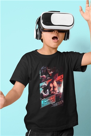 Empire Strikes Back Siyah Unisex  Çocuk Tişört