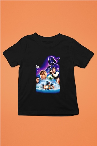 Empire Strikes Back Siyah Unisex  Çocuk Tişört