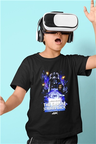 Empire Strikes Back Siyah Unisex  Çocuk Tişört