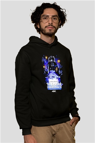 Empire Strikes Back Siyah Unisex Hoodie