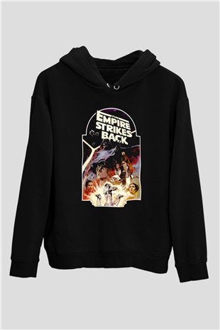 Empire Strikes Back Siyah Unisex Hoodie