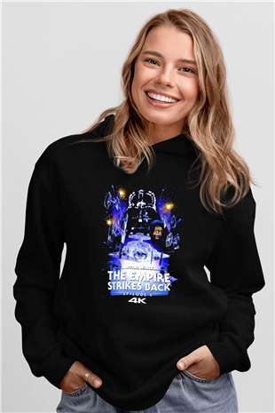 Empire Strikes Back Siyah Unisex Hoodie