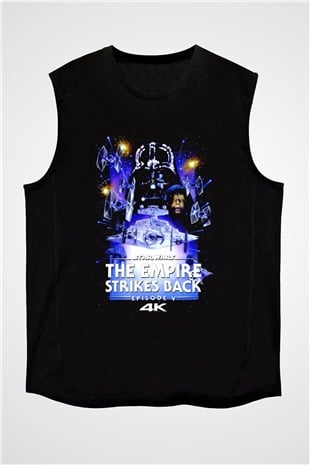 Empire Strikes Back Siyah Unisex  Kolsuz Tişört