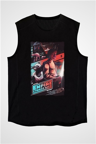 Empire Strikes Back Siyah Unisex  Kolsuz Tişört