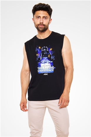 Empire Strikes Back Siyah Unisex  Kolsuz Tişört