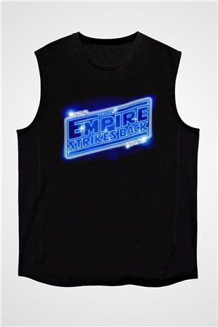 Empire Strikes Back Siyah Unisex  Kolsuz Tişört