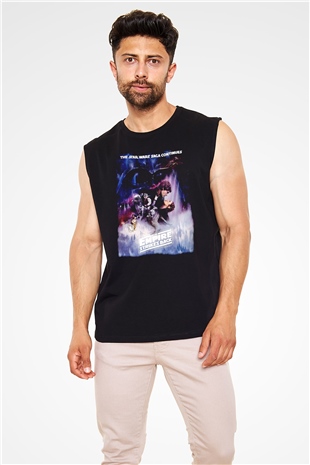 Empire Strikes Back Siyah Unisex  Kolsuz Tişört