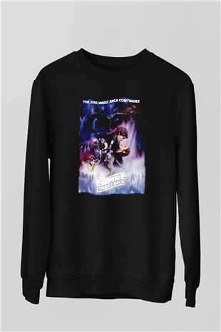 Empire Strikes Back Siyah Unisex  Sweatshirt