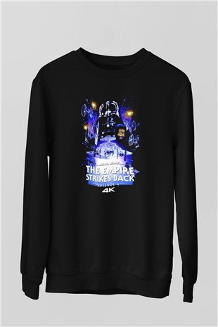 Empire Strikes Back Siyah Unisex  Sweatshirt