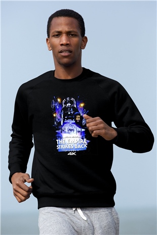 Empire Strikes Back Siyah Unisex  Sweatshirt