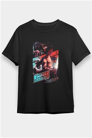 Empire Strikes Back Siyah Unisex Tişört