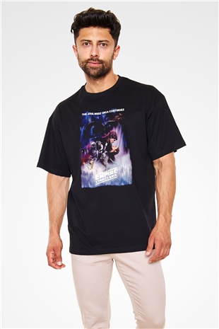 Empire Strikes Back Siyah Oversize Tişört