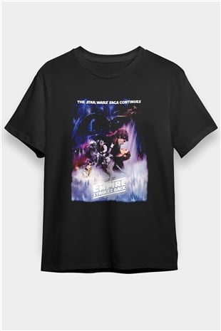 Empire Strikes Back Siyah Unisex Tişört