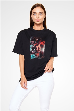 Empire Strikes Back Siyah Oversize Tişört