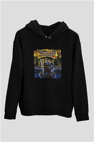 Ensiferum Baskılı Unisex Siyah Hoodie
