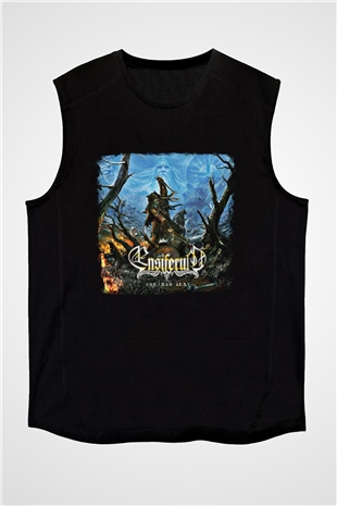 Ensiferum Baskılı Unisex Siyah Kolsuz Tişört