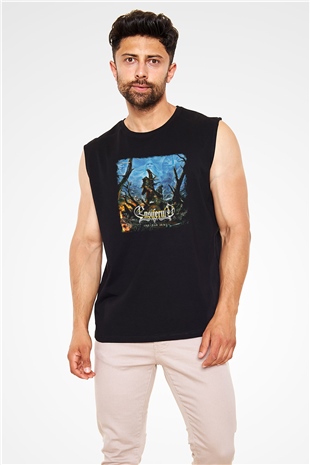 Ensiferum Baskılı Unisex Siyah Kolsuz Tişört