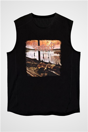 Ensiferum Baskılı Unisex Siyah Kolsuz Tişört