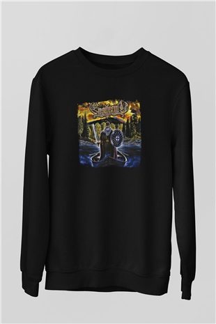 Ensiferum Baskılı Unisex Siyah Sweatshirt
