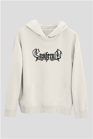 Ensiferum Beyaz Unisex Kapşonlu Sweatshirt