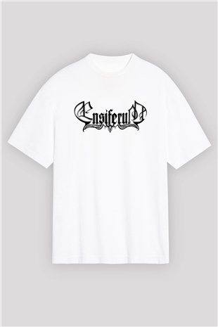 Ensiferum Beyaz Unisex Oversize Tişört T-Shirt