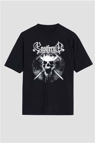 Ensiferum Siyah Unisex Oversize Tişört T-Shirt