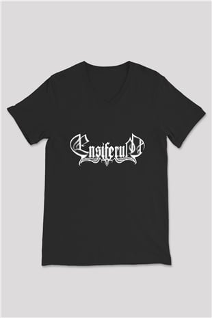 Ensiferum Siyah Unisex V Yaka Tişört T-Shirt