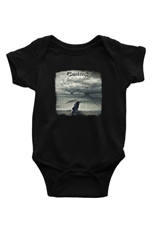 Enslaved Baskılı Unisex Siyah Bebek Body - Zıbın