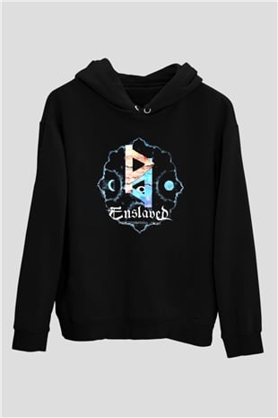Enslaved Siyah Unisex Hoodie