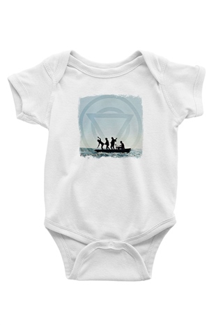 Enter Shikari Baskılı Unisex Beyaz Bebek Body - Zıbın